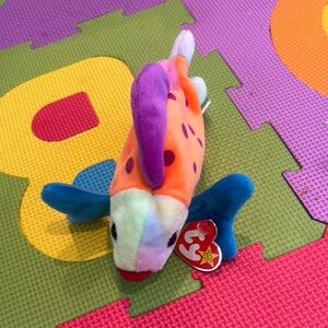 Ty Orange and Purple Stuffed Animal